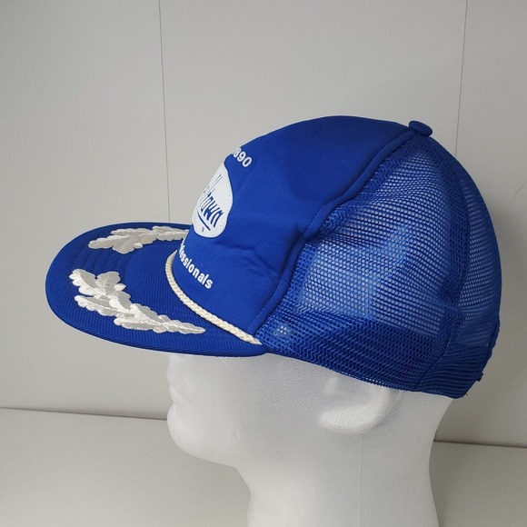 VTG 80s Marshalltown Construction Company Snapback Cap Mesh Trucker Hat Foam USA - Picture 3 of 9